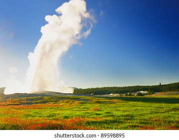 Old Faithful At Yellowstone