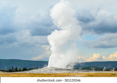 Old Faithful At Yellowstone National Park