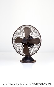 Old fan on white background