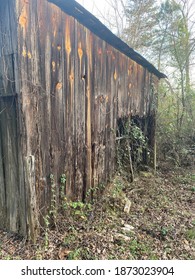 Old Farm Carriage House In Ruins