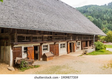 Old Farmhouse In Black Forest Open Air Museum In Gutach Village In Baden-Wuerttemberg, Germany