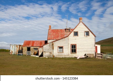 Old Farmhouse On Falkland Islands
