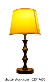 Old Fashion Table Lamp Isolated