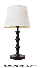 Old Fashion Table Lamp Isolated