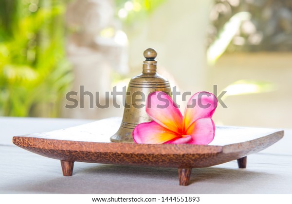 Old Fashioned Bell Frangipani Flower On Stock Photo Edit Now Old Fashioned Bell Frangipani Flower On