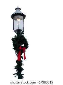 Old Fashioned Christmas Lamp Post