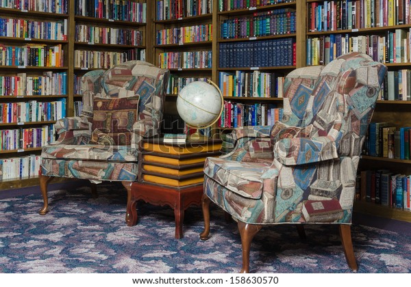 Old Fashioned Comfortable Reading Room Two Stock Photo Edit