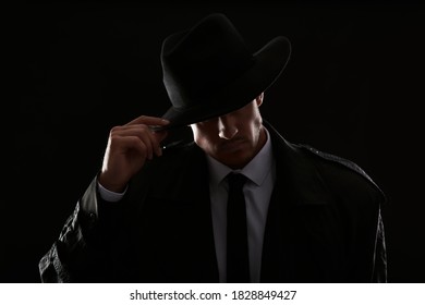 Old Fashioned Detective Hat On Dark Stock Photo 1828849427 | Shutterstock