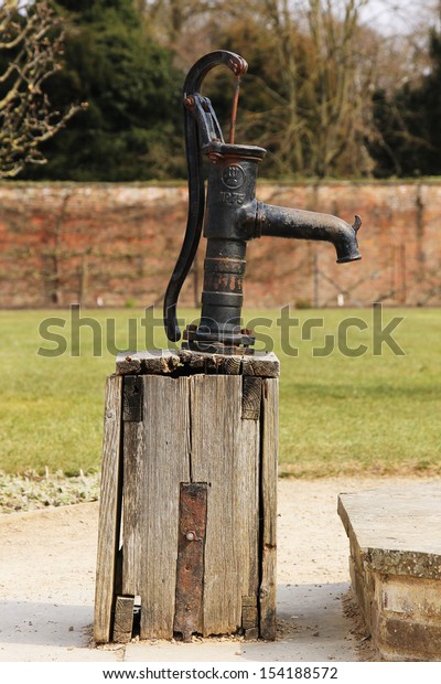 Old Fashioned Hand Water Pump Stock Photo Edit Now 154188572