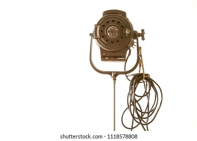 Old Fashioned Movie Stage Fresnel Spotlight Stock Photo 1118578808