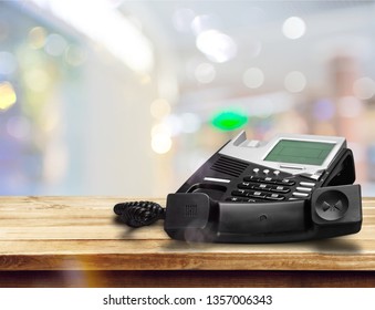 Old Fashioned Phone On Desk