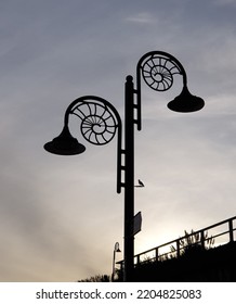 Old Fashioned Street Lamp On Dorset