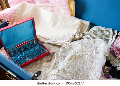 Old Fashioned Turkish Style Dowry Blue Stock Photo 1954260277 ...