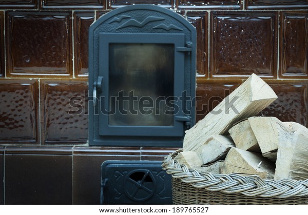 Old Fashioned Wood Burning Stove Stock Photo Edit Now 189765527