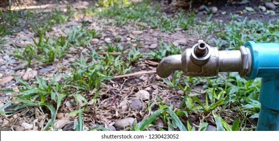 Old Faucet In The Garden, But Still Available.