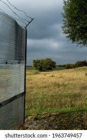 Old Fences From Inner German Border Near The City Doemitz