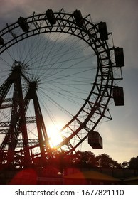 Old Ferris Wheel In Vienna