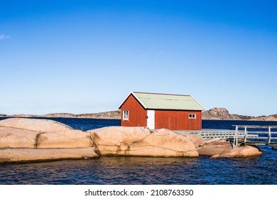An Old Fisherman Hut Outside Hunnebostrand, Bohuslän, Sweden