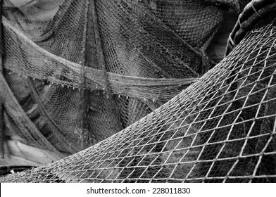 Old fishing nets.        