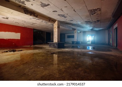 Old Flooded Rotten Abandoned Building