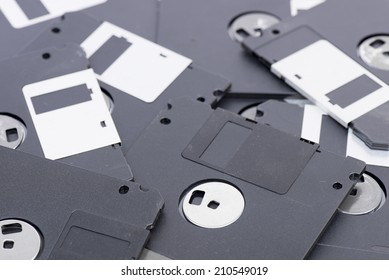 Old floppy disk.