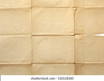 Old Folded Paper Background.