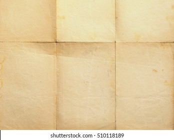 Old Folded Paper Background.