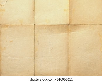 Old Folded Paper Background.