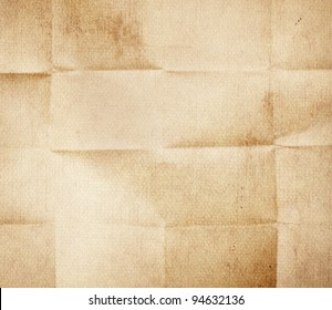 Old Folded Paper Texture