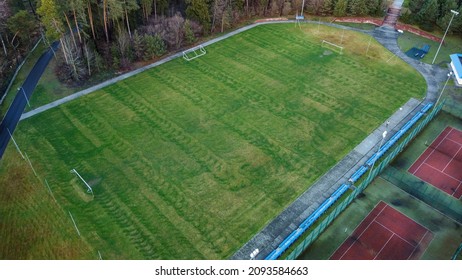 An Old Football Field. View From Above