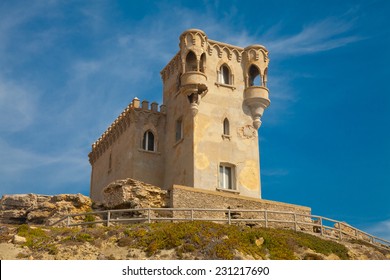 Old fort in Tarifa, Spain - the meeting point of Mediterranean and the ocean