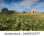 Old fortress ruins, castle in Kremenets, Ternopil region, Ukraine