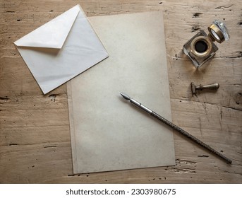 quill and paper background