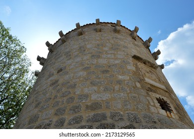 Old Frankopan Castle At Krk Town, Low Angle View