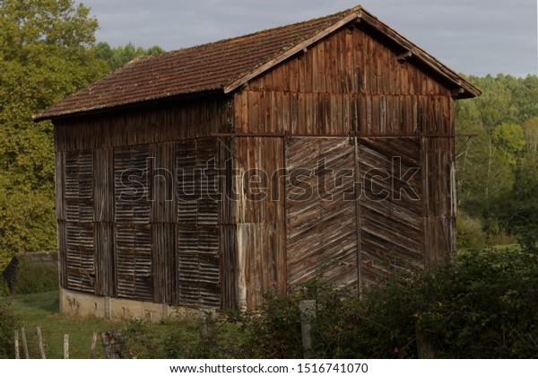 Old French Tobacco Drying Barn Which Stock Image Download Now