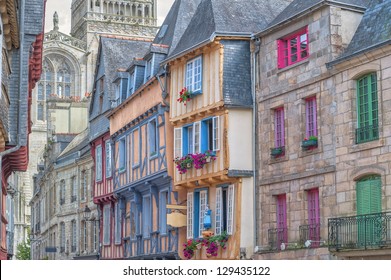 Old French Town Of Quimper, France