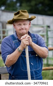 Old, Frustrated Farmer