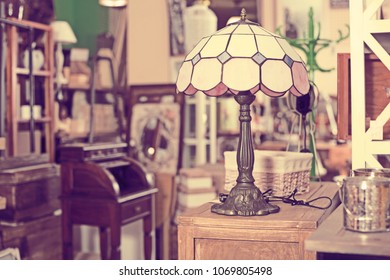 Old Furniture Offered For Sale In Secondhand Shop