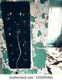 Old Fuse Panel And Peeling Paint 