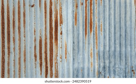 Old galvanized sheet with rust texture can be use as background