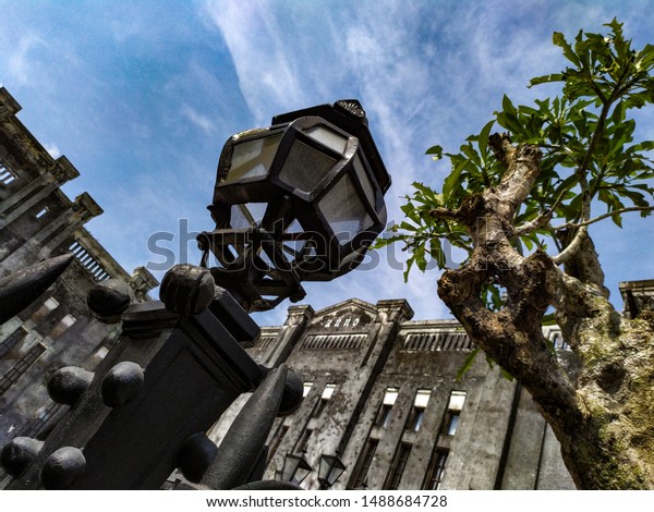 old garden lights tourist attractions the old\
sugar factory culture in the city of kartasura central java\
indonesia 26 august
