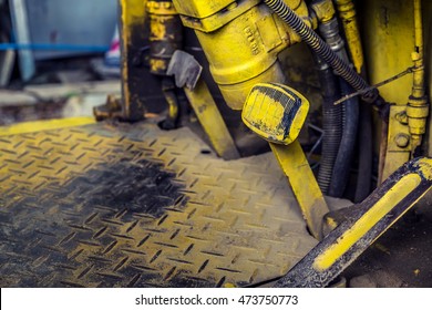 Old Gas Pedal Machine Car