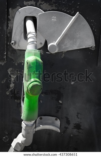Old\
Gas Pump Handle Green Petro Diesel Fuel Vehicle\
Car