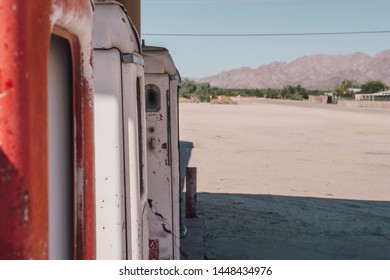 Old Gas Station In The Middle Of Nowhere In California