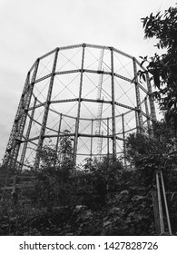 Old Gas Storage Holder Gasometer 