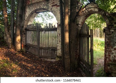 An old gate to the cemetery