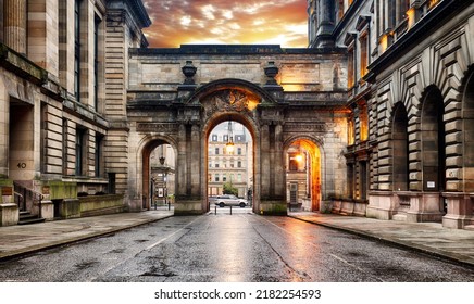 Old Gates at John Street Glasgow City Council George Square Glasgow Scotland