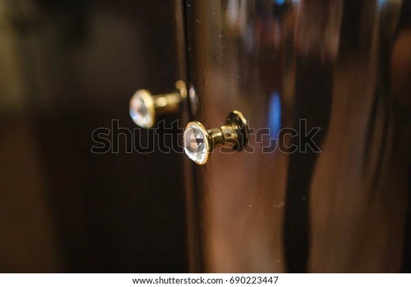 Old Glass Door Crystal Door Knob Stock Photo Edit Now