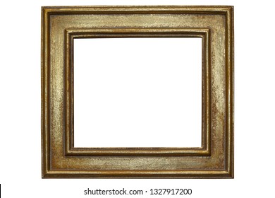 The old gold metal frame flooring for use with picture and text or design and decoration.