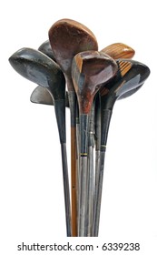 Old Golf Club Wooden And Metal